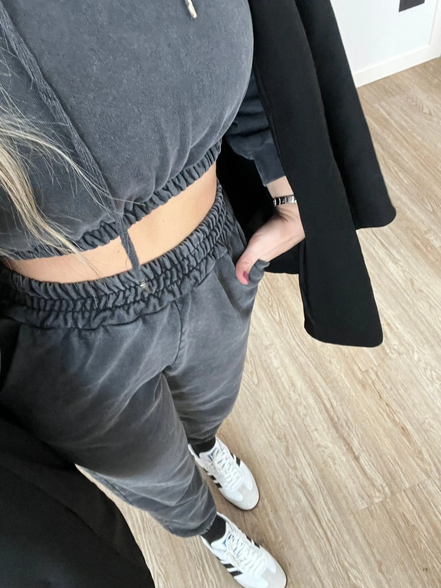 Gray Anthracite Jogger Pants