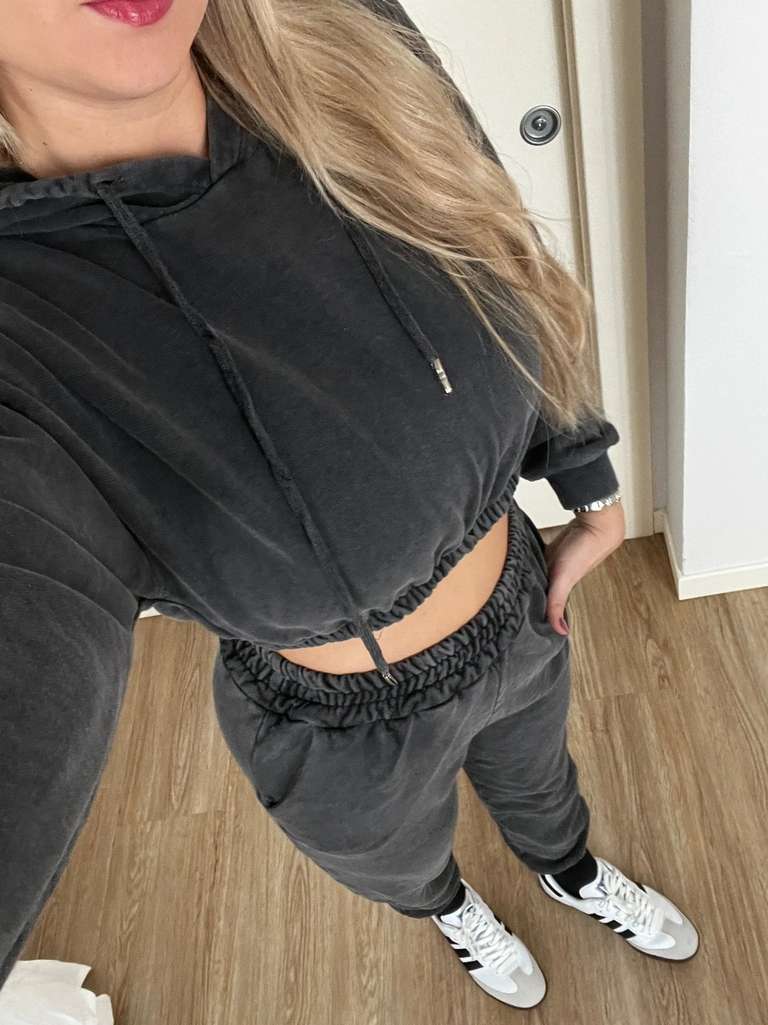 Gray Anthracite Jogger Pants