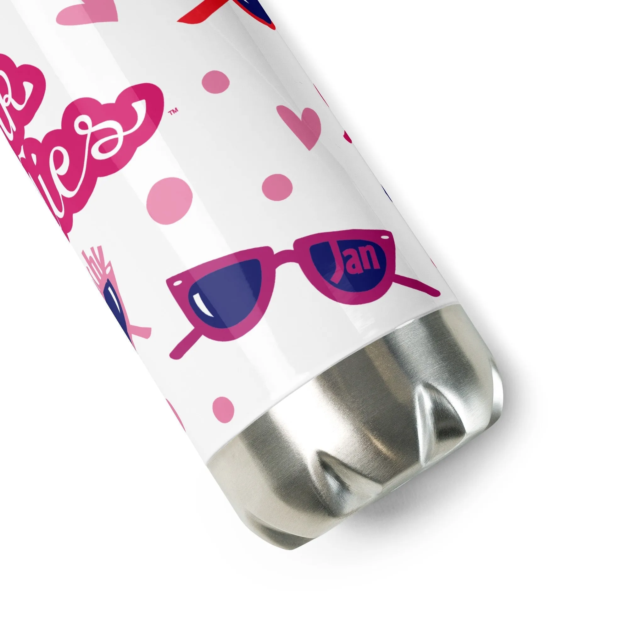 Grease Pink Ladies Girl Gang Stainless Steel Water Bottle