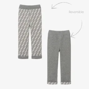 Grey FF Wool & Cashmere Joggers