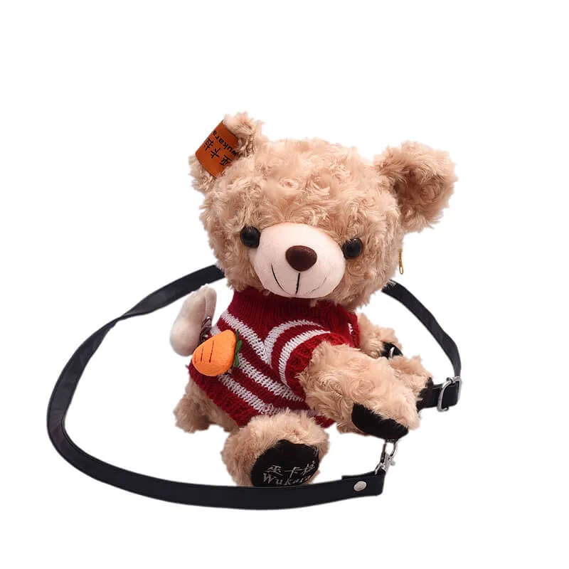 Cute Bear Plush Shoulder Bag