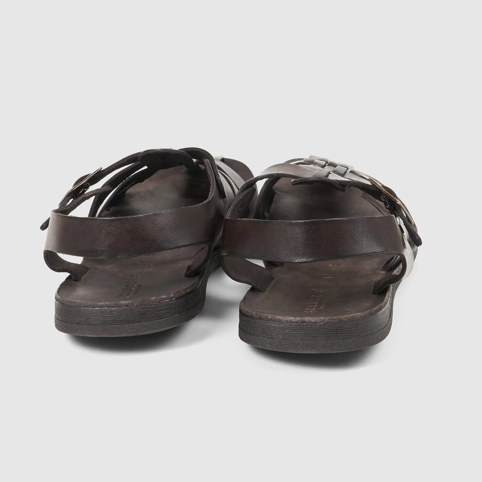 Heel Strap Leather Sandals for Men by Brador