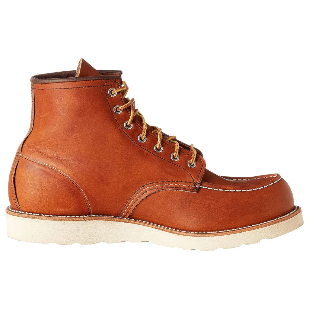 Heritage Full Grain Leather 6 Inch Classic Men's Moc Toe Boots