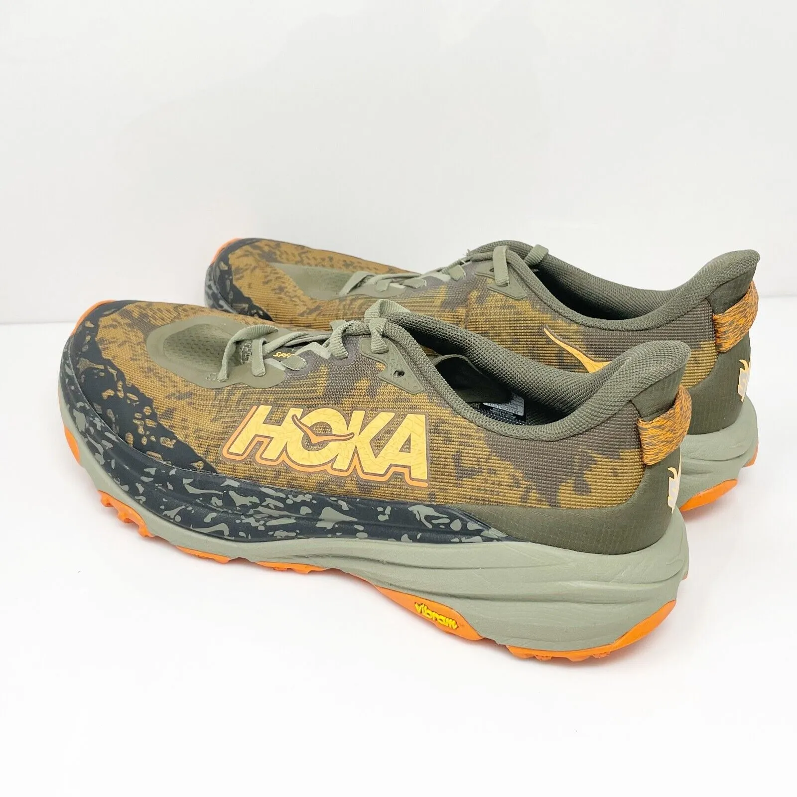 Hoka One One Mens Speedgoat 6 1147791 AQL Green Running Shoes Sneakers Size 10 D