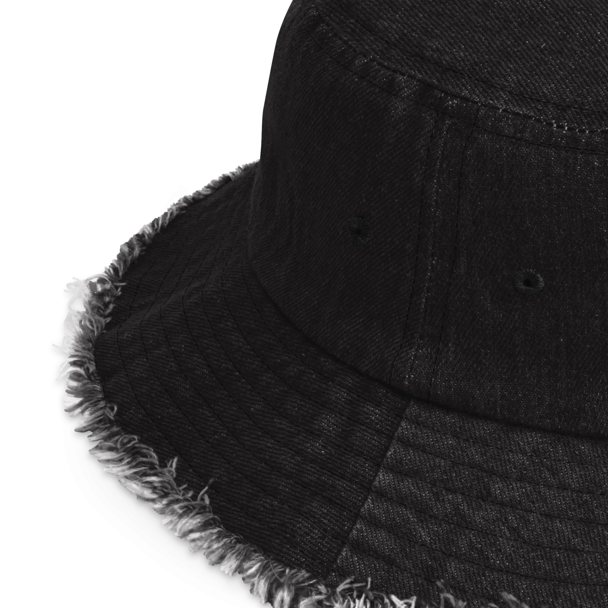 Homies Distressed Denim Bucket Hat