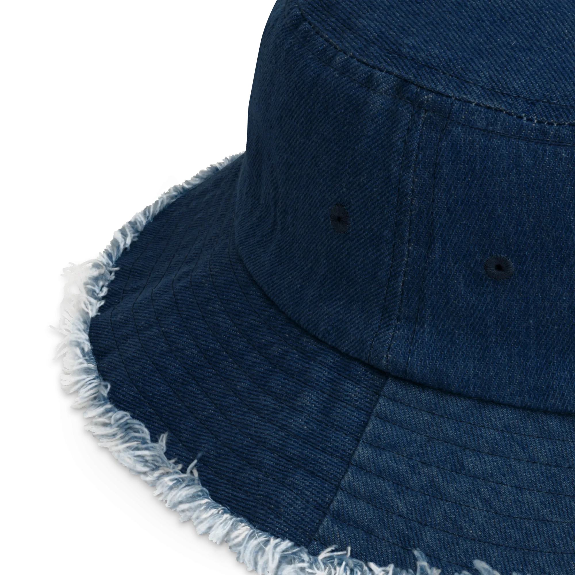 Homies Distressed Denim Bucket Hat