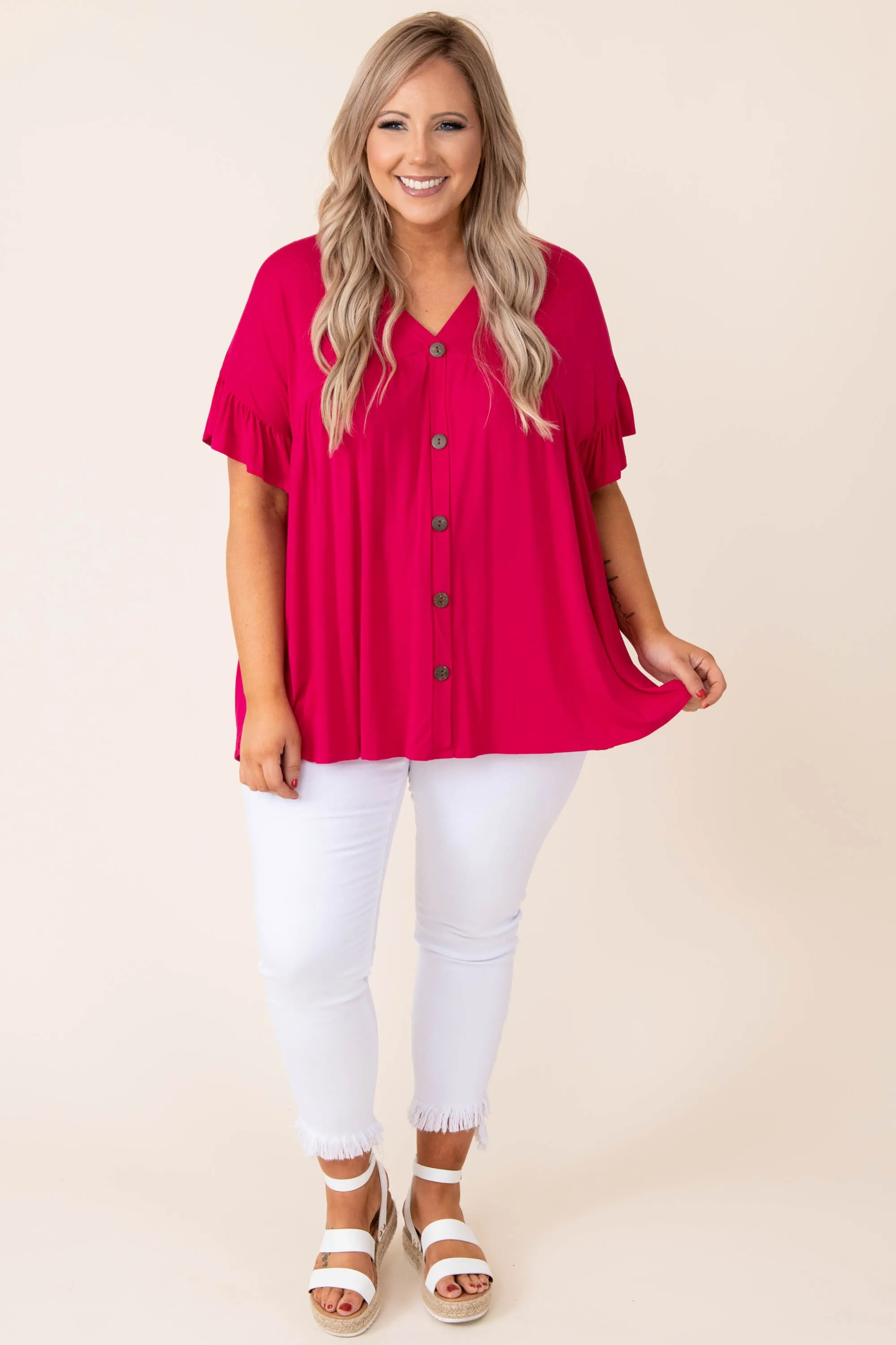 Hot Pink Bittersweet Beginnings Top