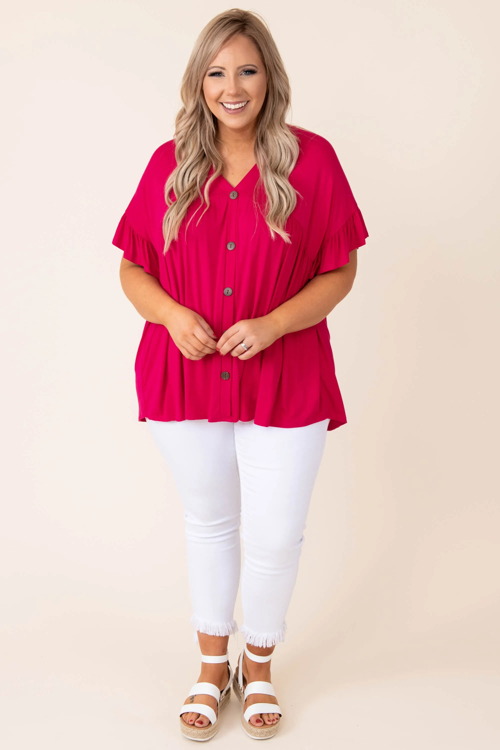 Hot Pink Bittersweet Beginnings Top