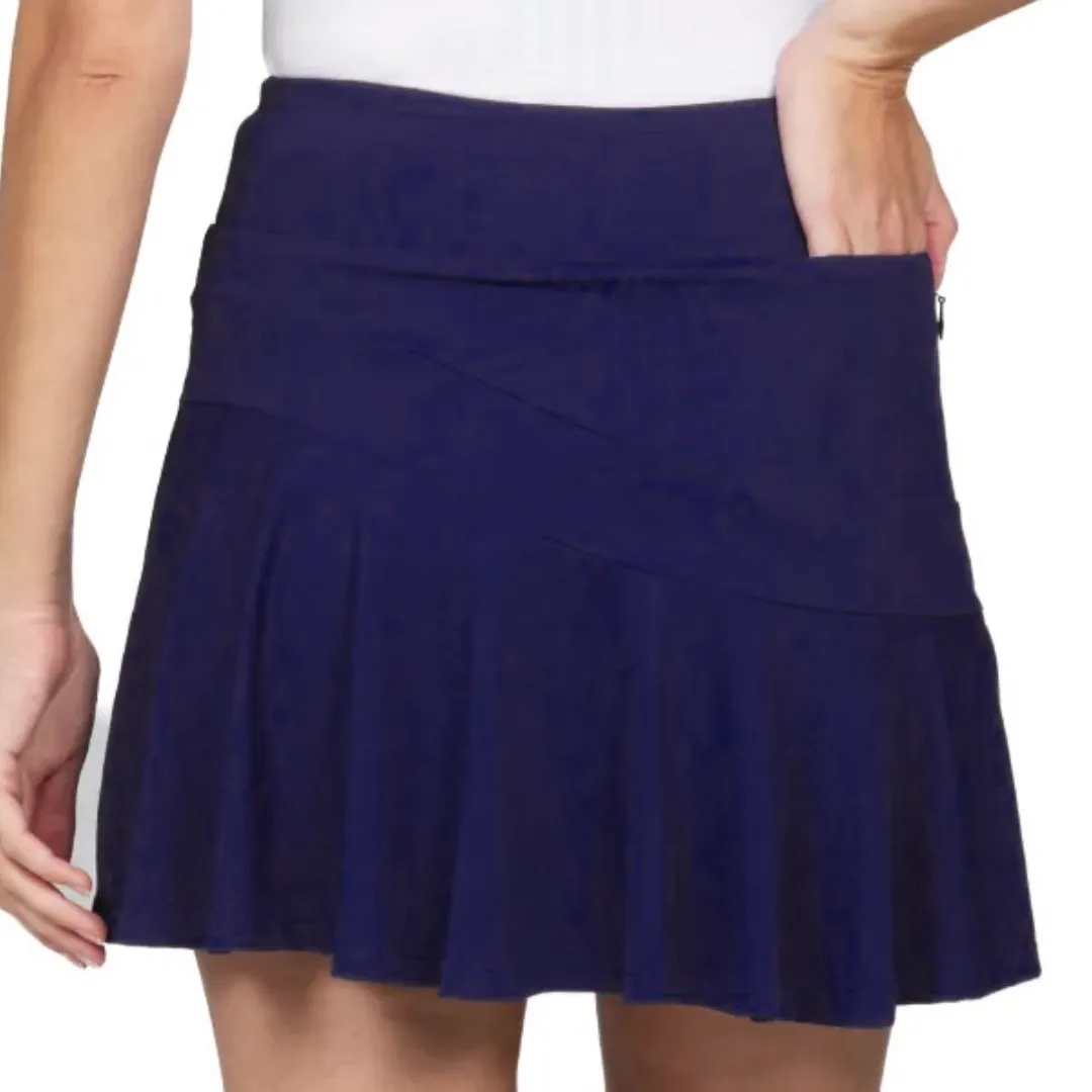 IBKUL Navy Flounce Skort 17