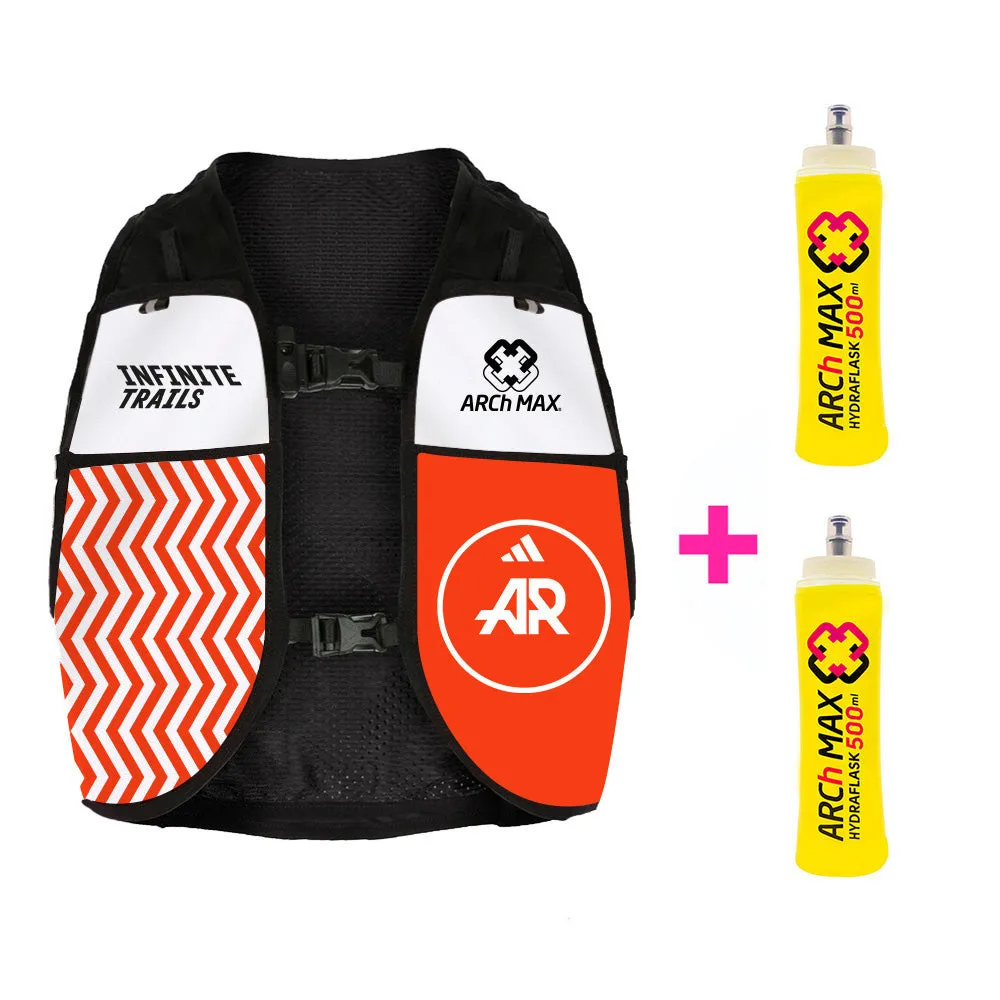 INFINITE TRAILS 2023 Orange | aR Flat + 2 Hydraflask de 500ml