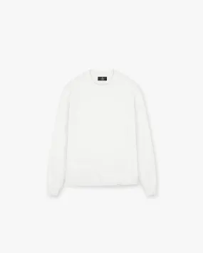 Initial Long Sleeve T-Shirt - Flat White