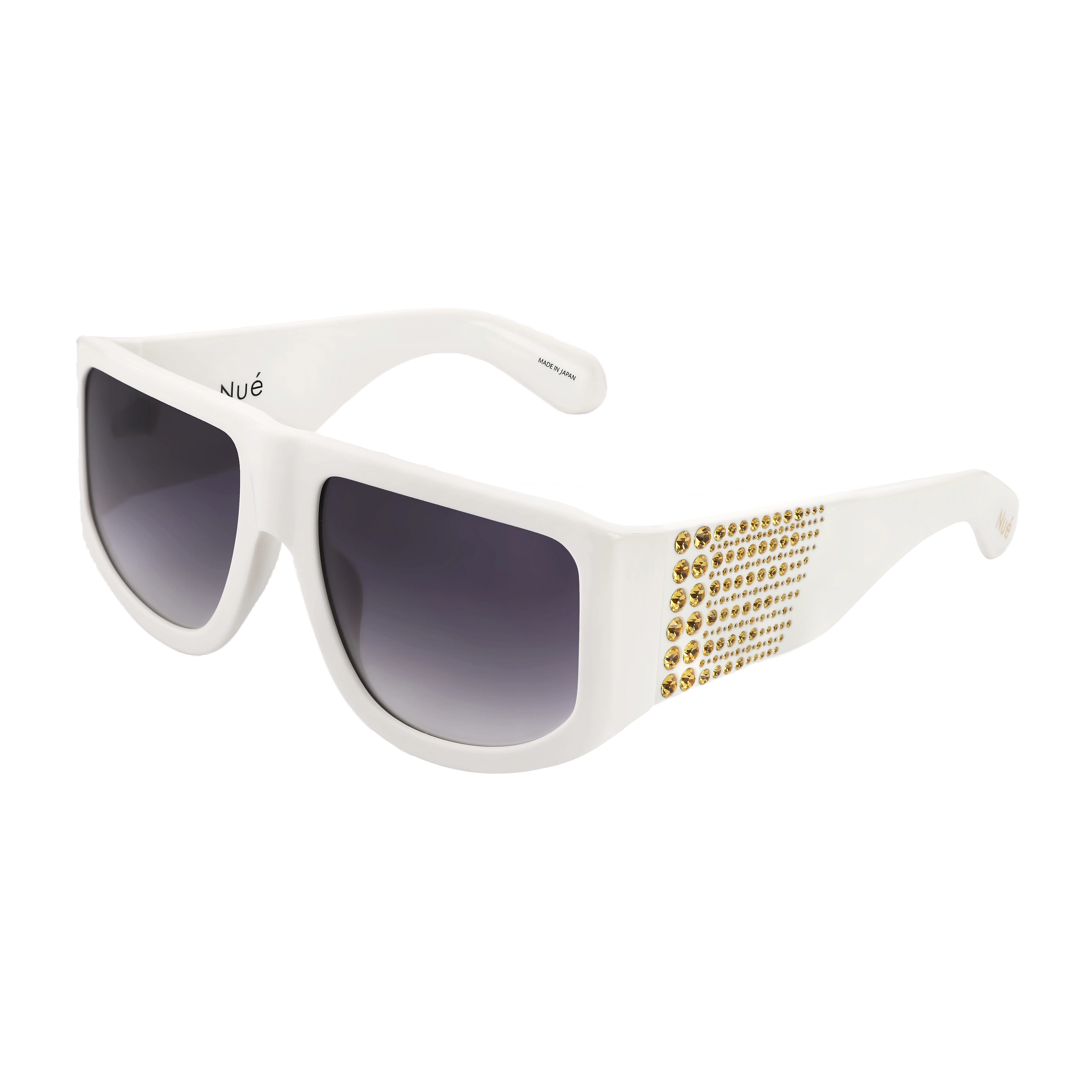 White Sunglasses with Crystals for the It Girl