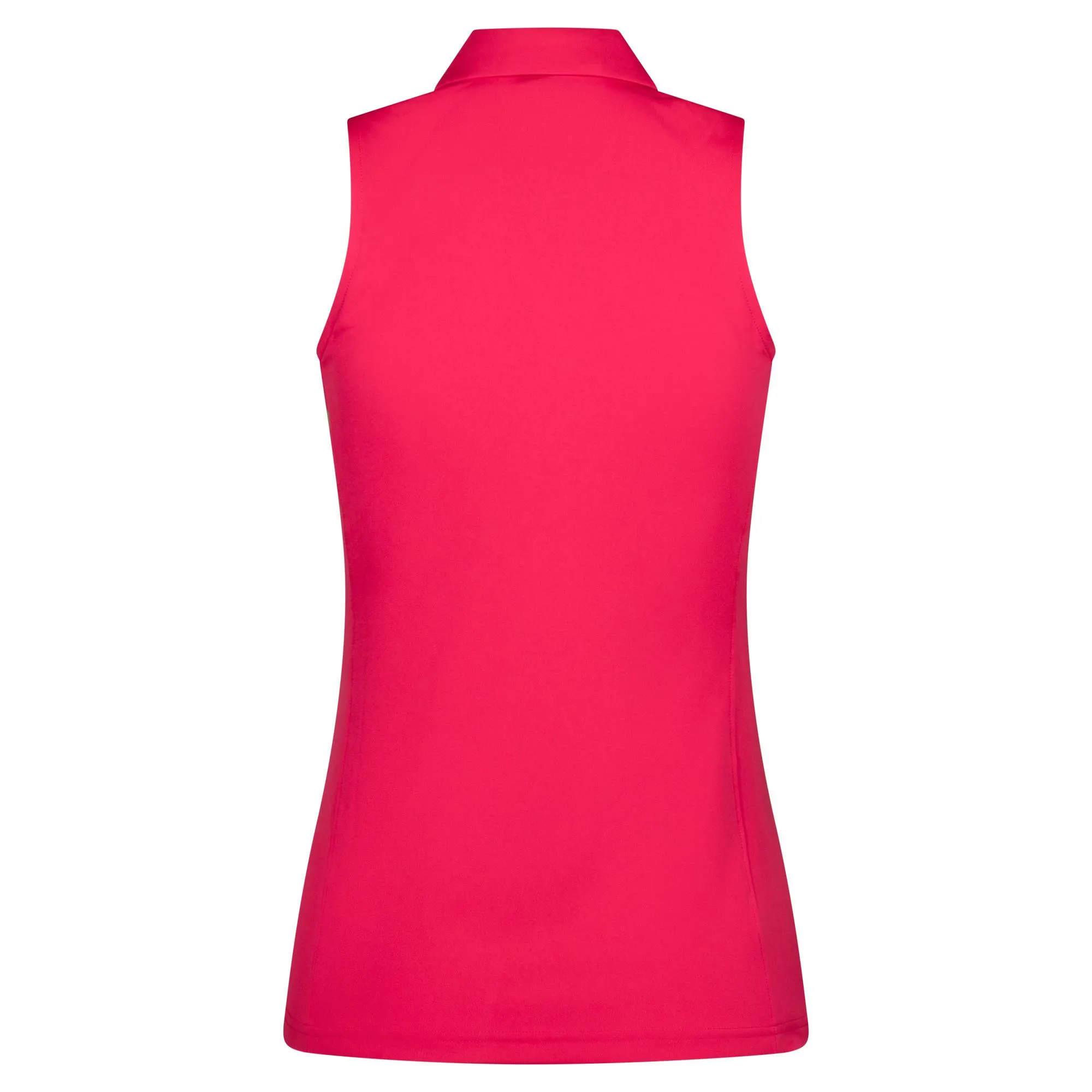 Ladies Sleeveless Golf Polo in Azalea