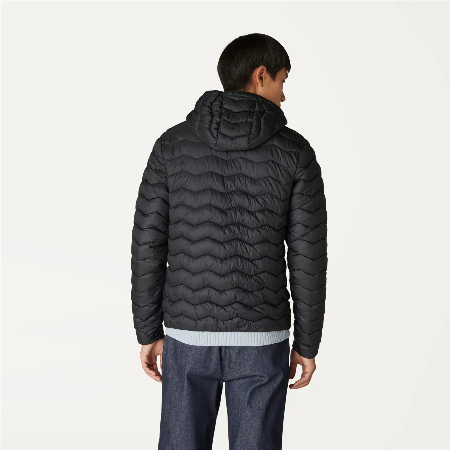 Jack Warm - Men's Quilted Packable Puffer Jacket in Black Pure