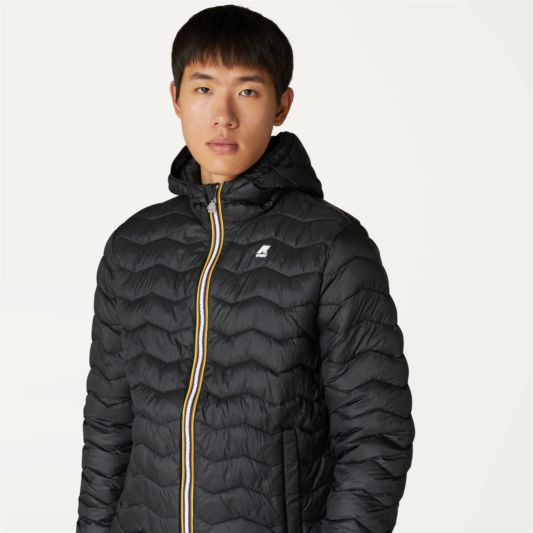 Jack Warm - Men's Quilted Packable Puffer Jacket in Black Pure