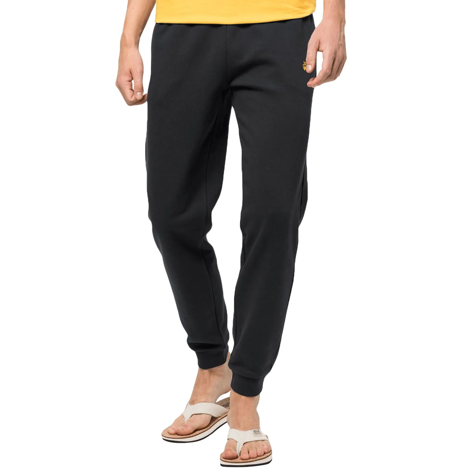 Jack Wolfskin Mens Essential Joggers - Black