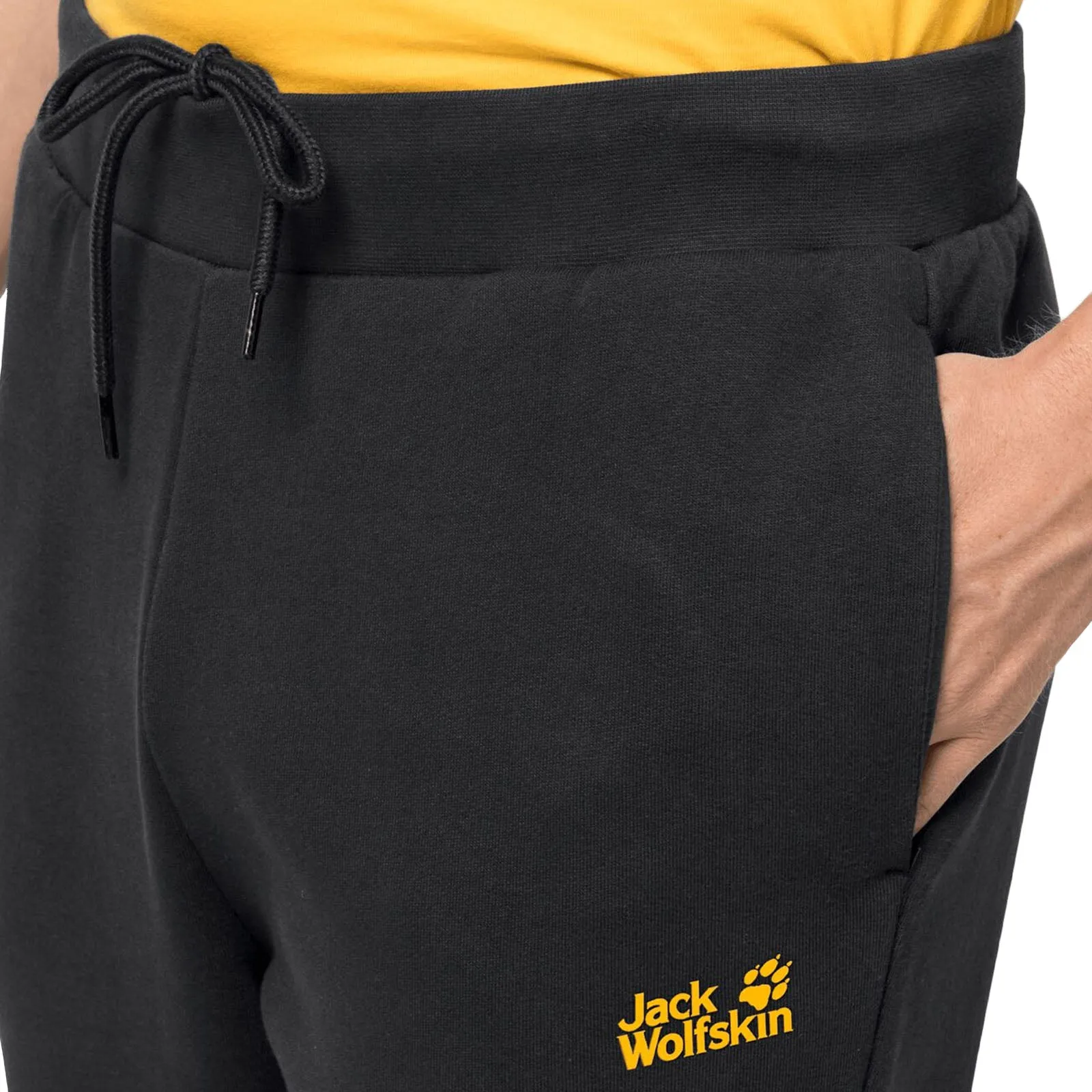 Jack Wolfskin Mens Essential Joggers - Black