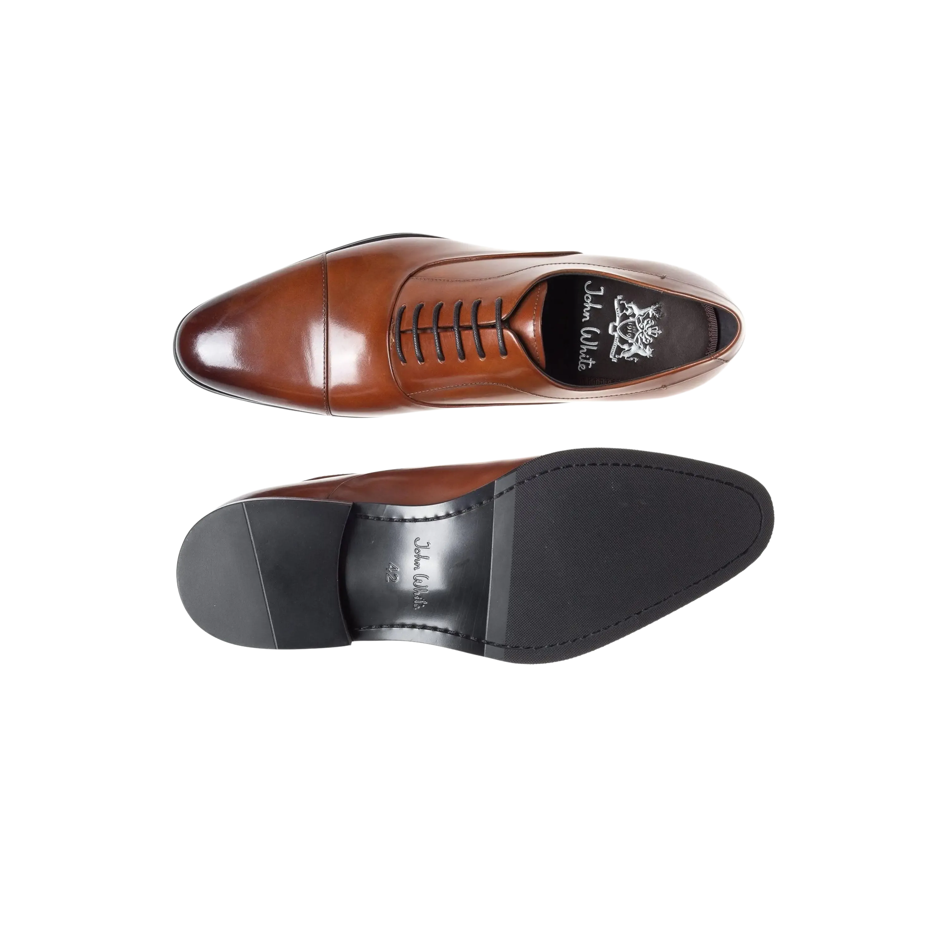 John White Guildhall Capped Oxford Shoes