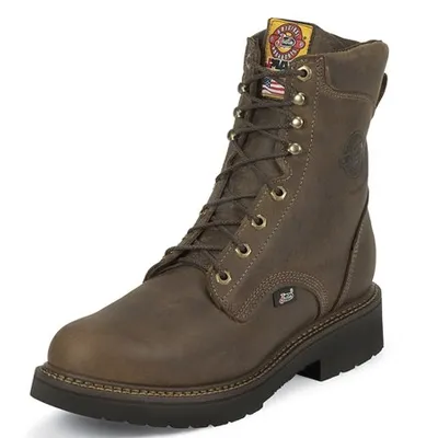 Justin Men's J-Max Rugged Gaucho 8 Lace-Up Work Boots-444