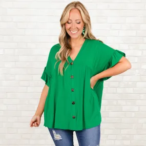 Kelly Green Bittersweet Beginnings Top