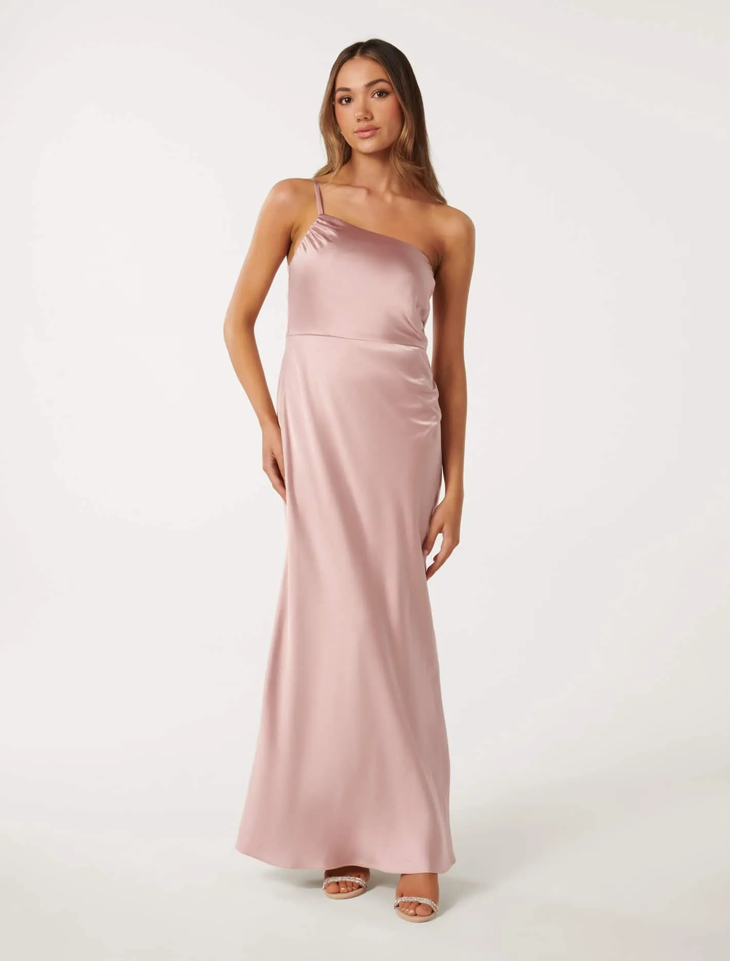 Petite One Shoulder Maxi Dress