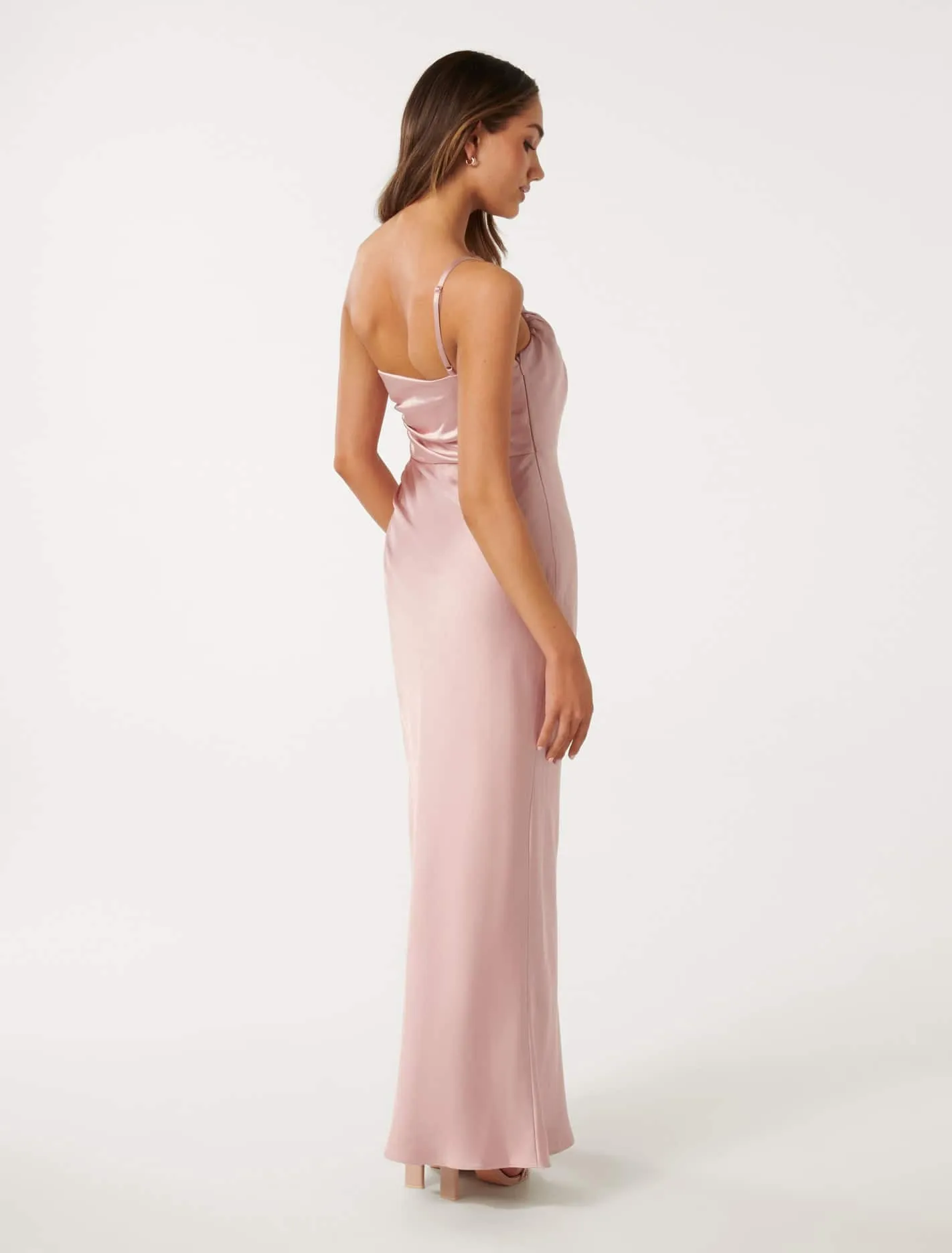 Petite One Shoulder Maxi Dress