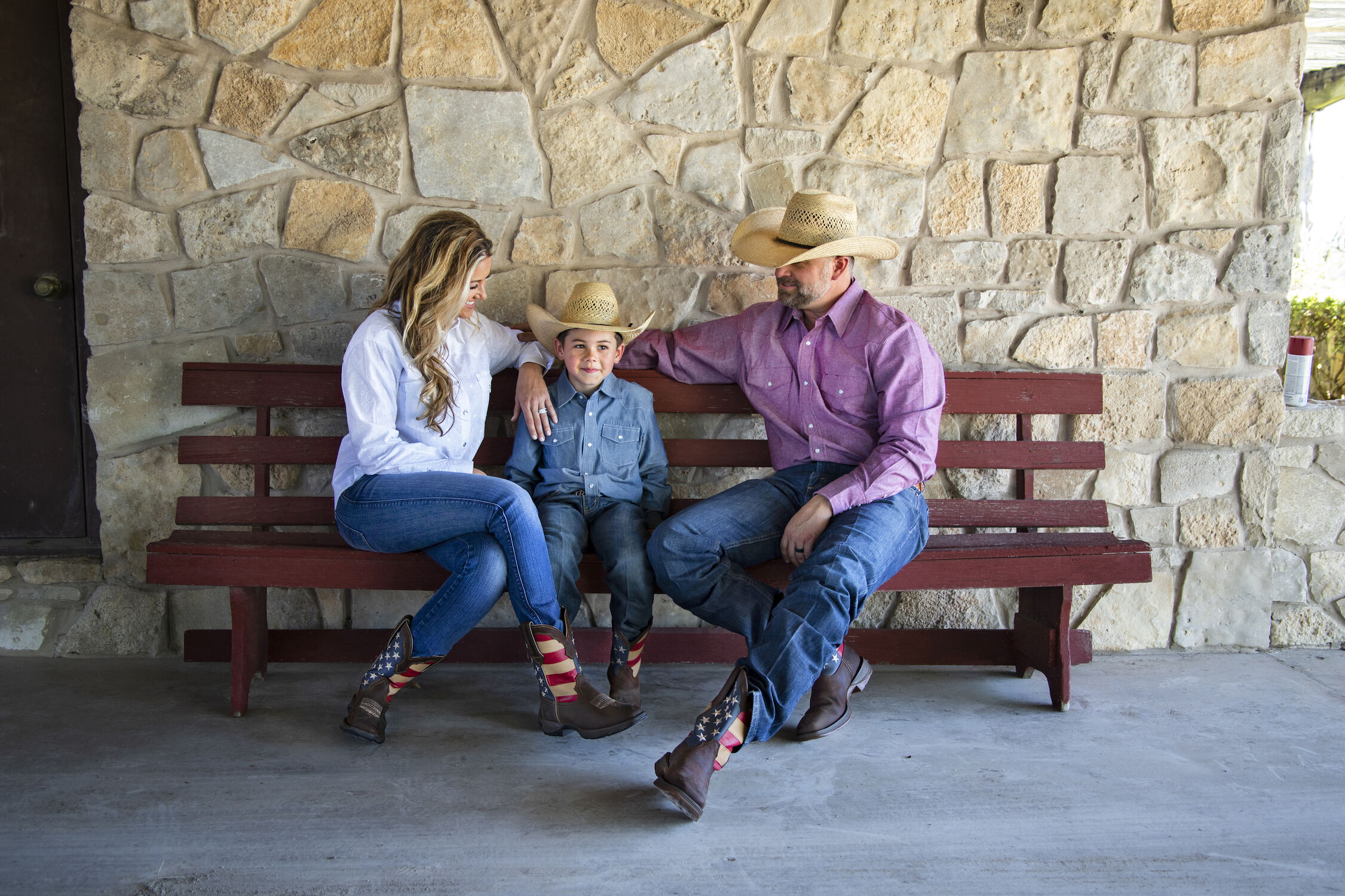 Kid's Patriotic Western Flag Boot