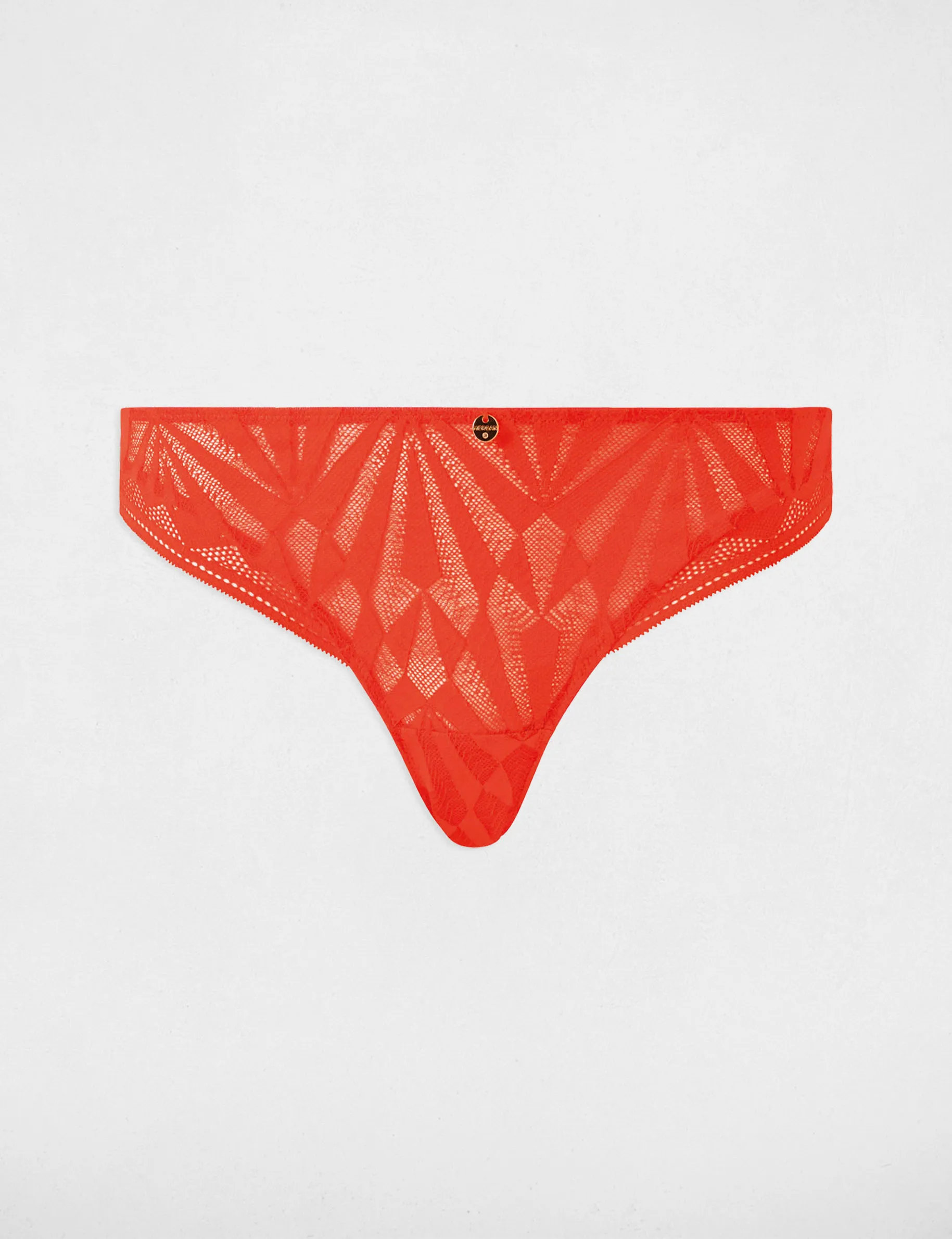 Lace Brazilian briefs orange ladies'