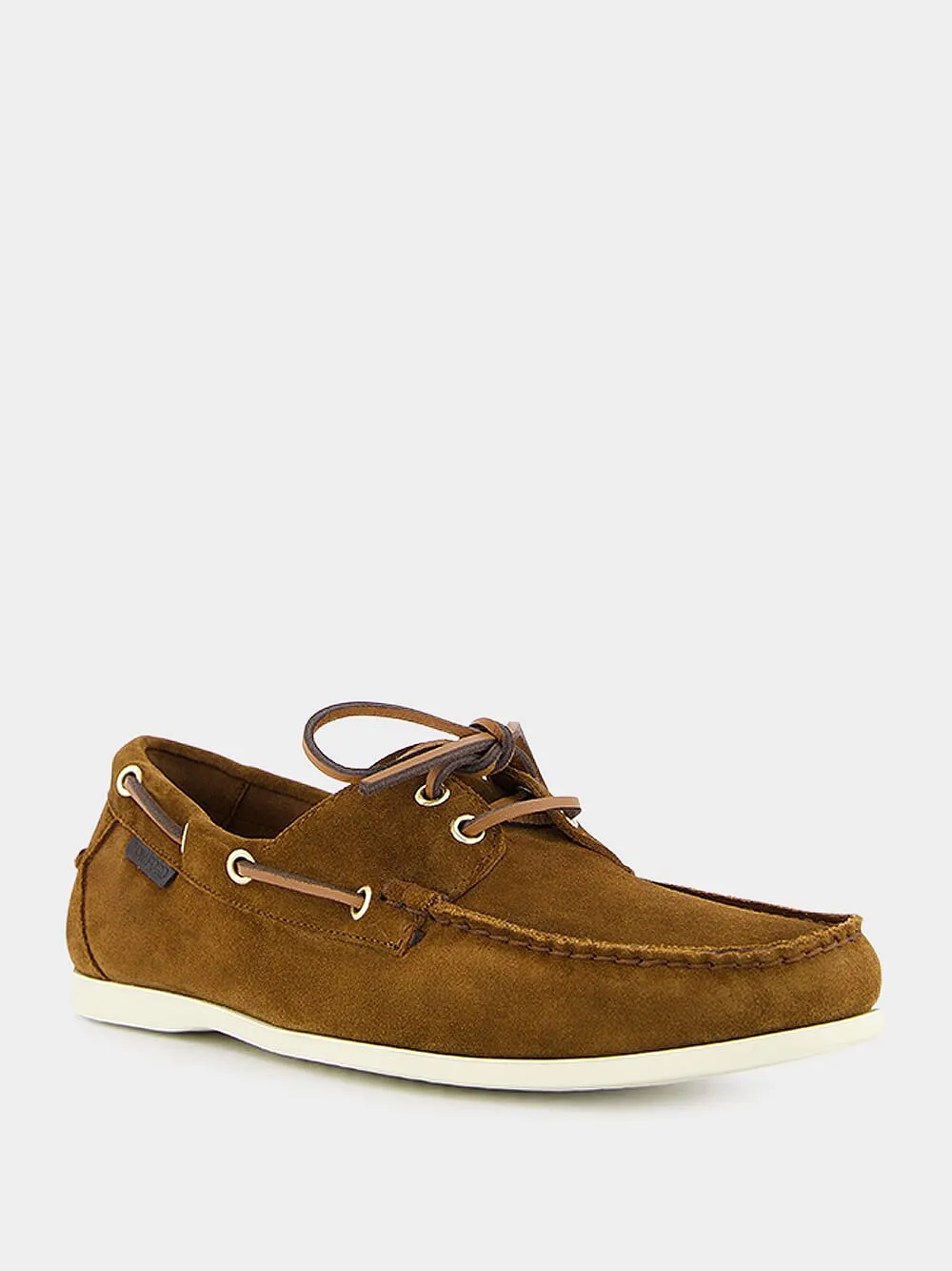 Lace-Up Suede Boat Shoes