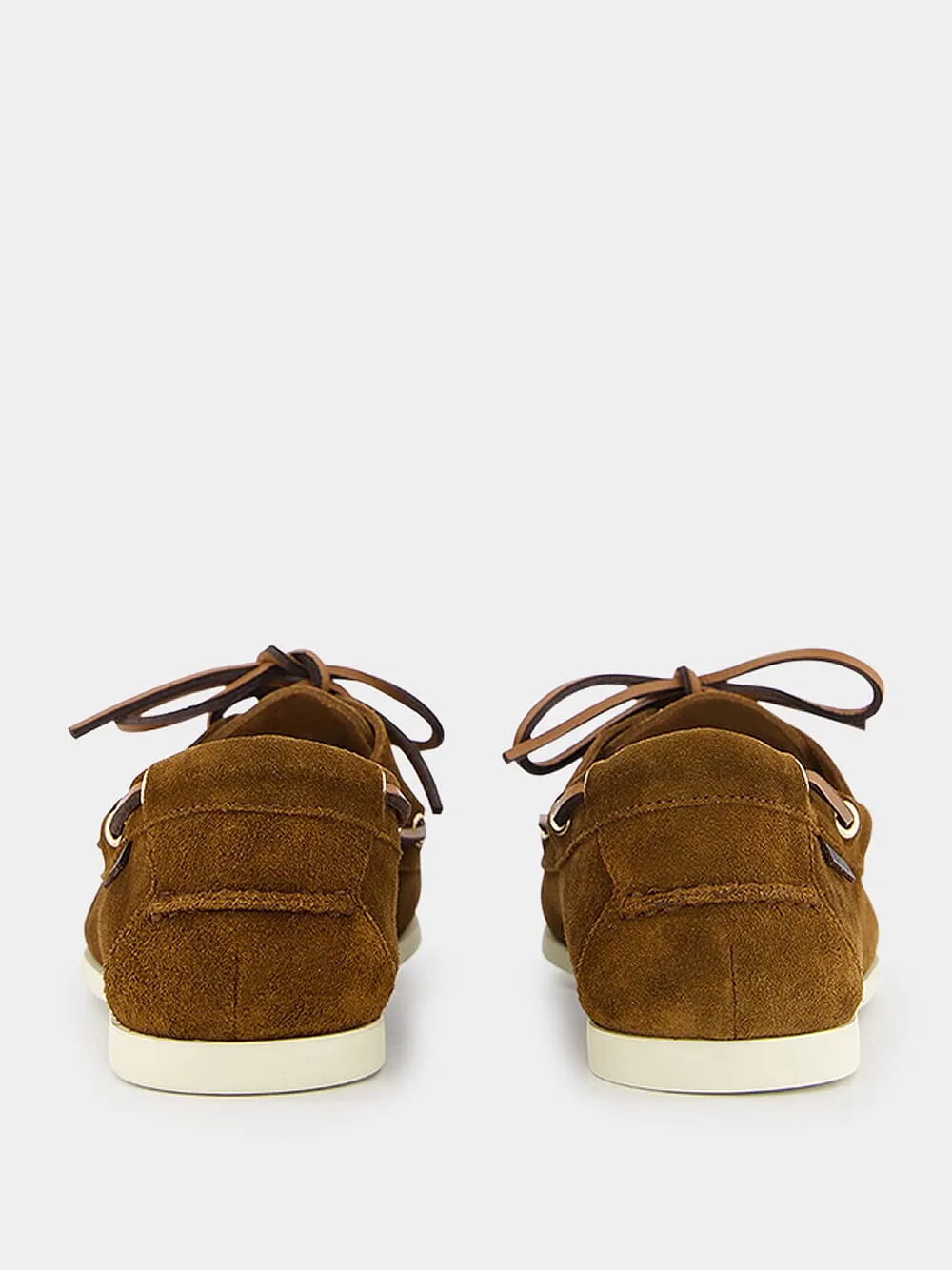 Lace-Up Suede Boat Shoes