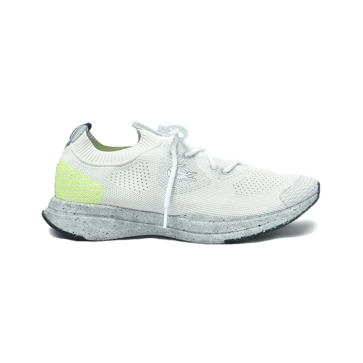 LACOSTE 7-45SMA0017V05 RUN SPIN ECO 12 MN'S (Medium) White/Yellow Textile & Synthetic Running Shoes