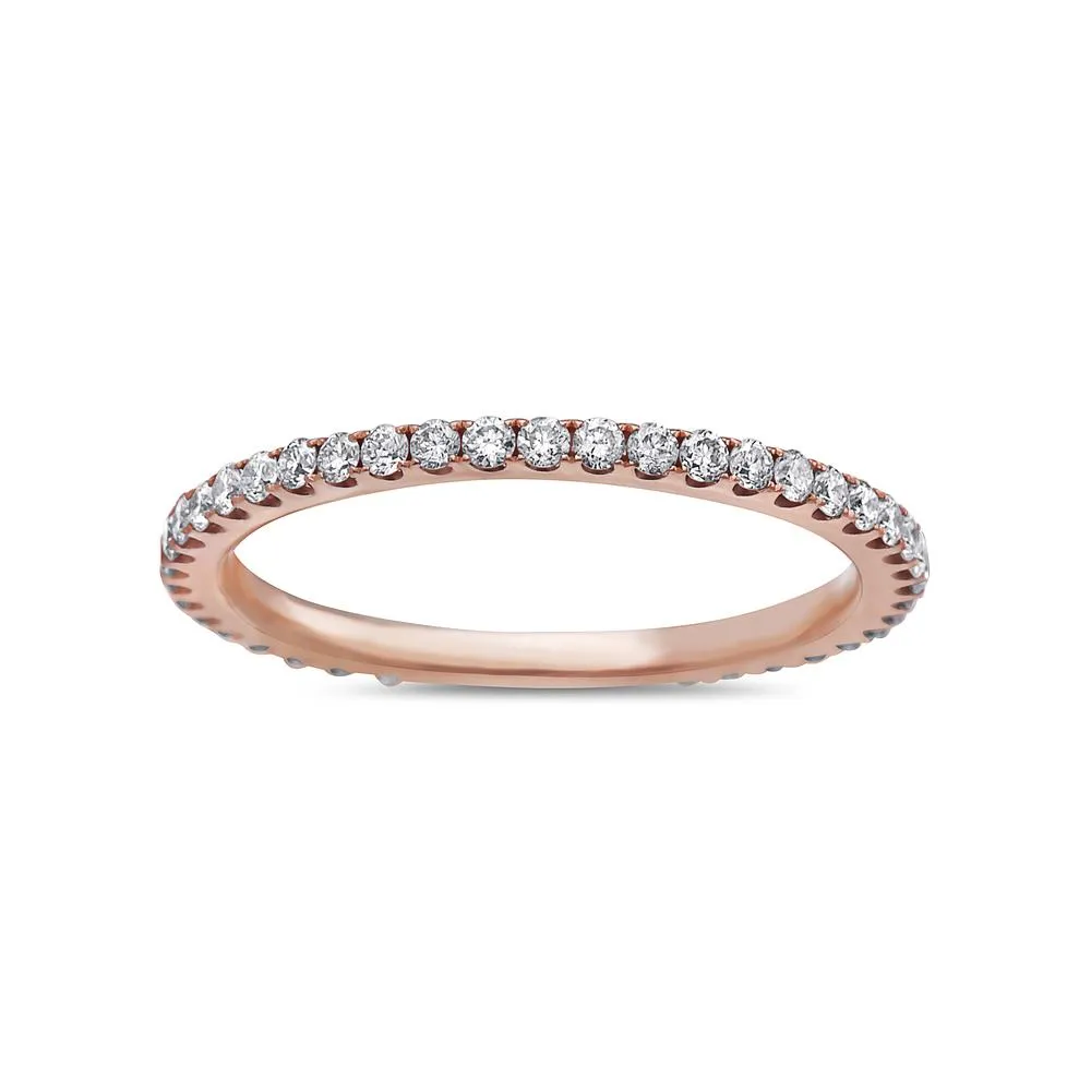 Ladies Wedding Band 0.47 CT Rose Gold