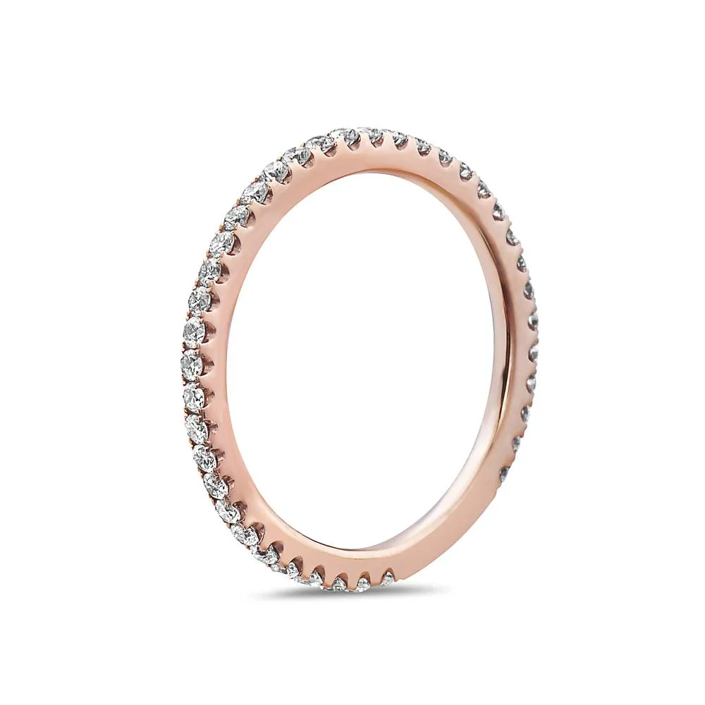 Ladies Wedding Band 0.47 CT Rose Gold