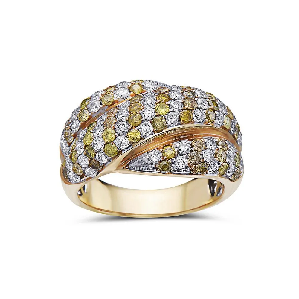 Women's 18k Yellow Gold Ring with 2.55 CT Diamond