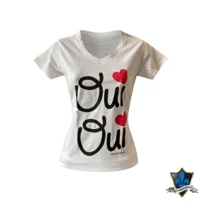 Tight fit women's tees with Qui Qui and Montreal.