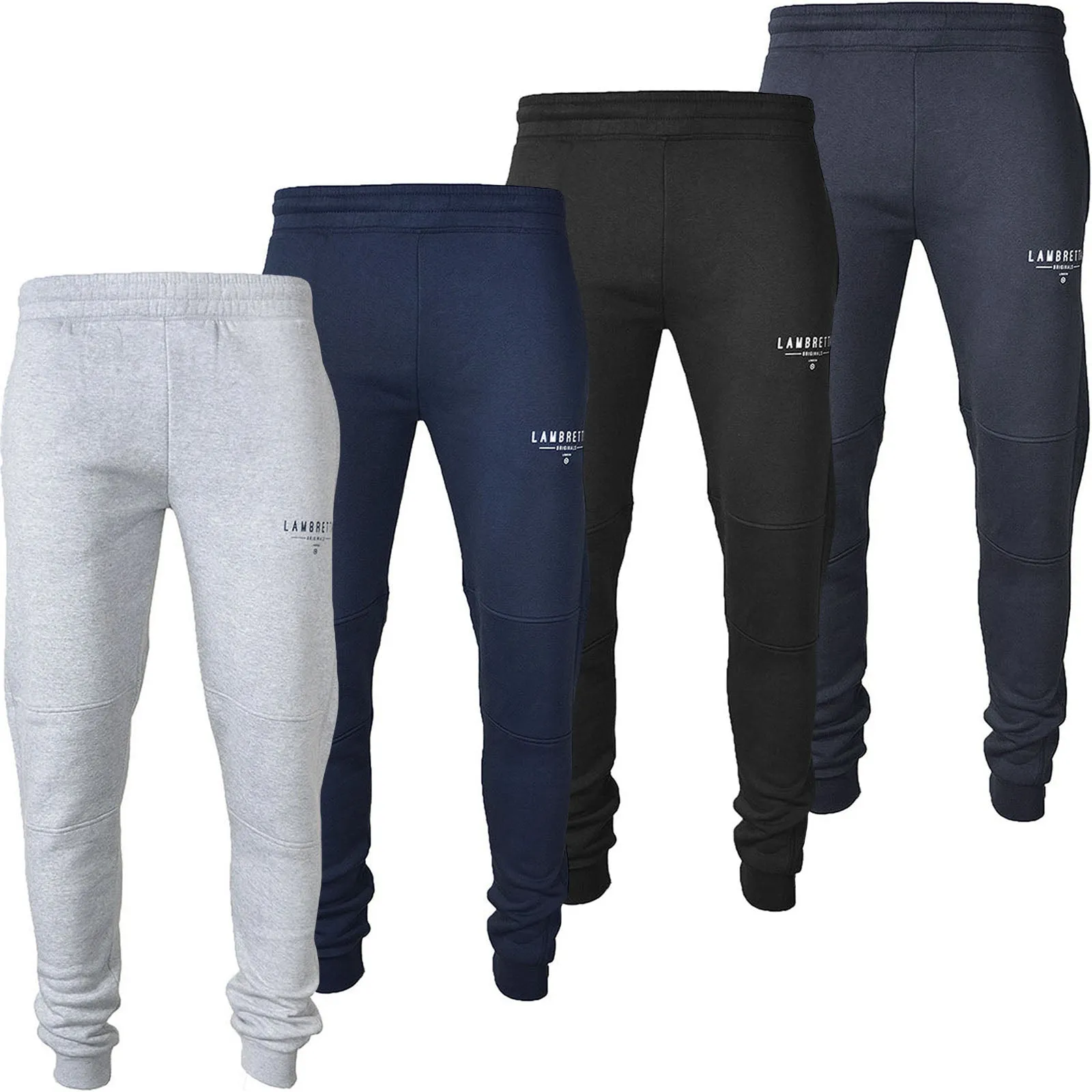 Lambretta Mens Slim Fit Joggers