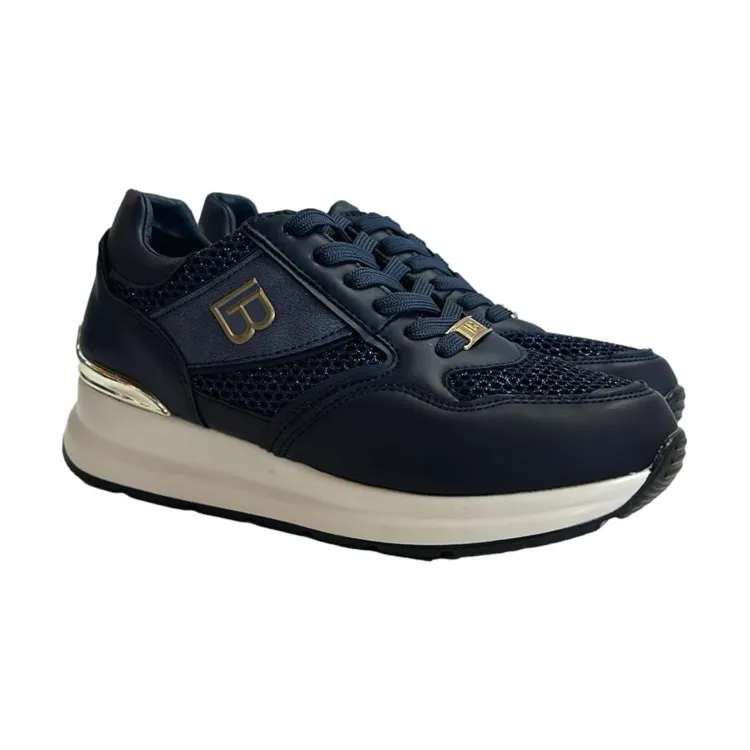 Laura Biagiotti 8406 Platform Sneakers for Women in Navy