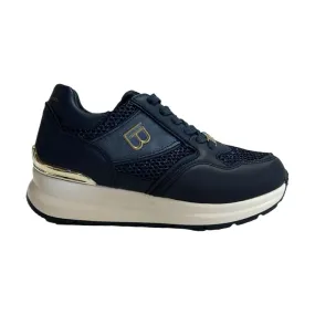 Laura Biagiotti 8406 Platform Sneakers for Women in Navy