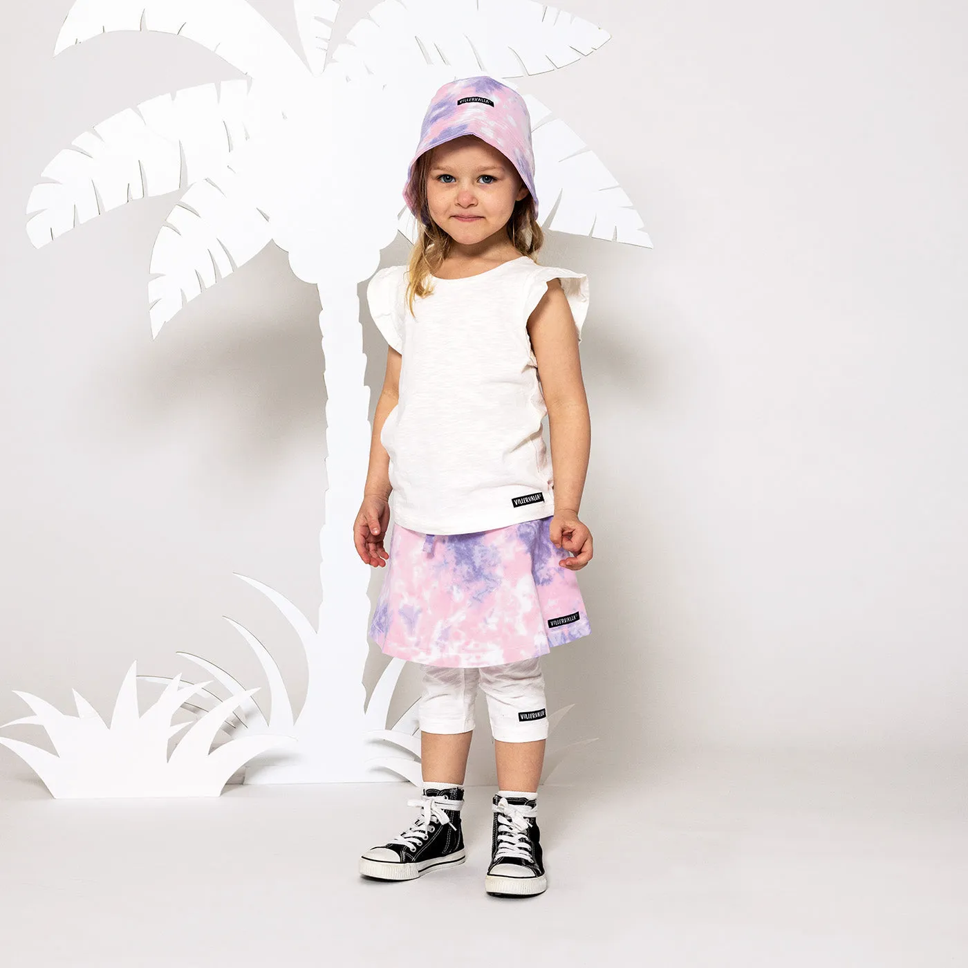 Lavender Raspberry Tie Dye Sun Hat for Kids from Villervalla