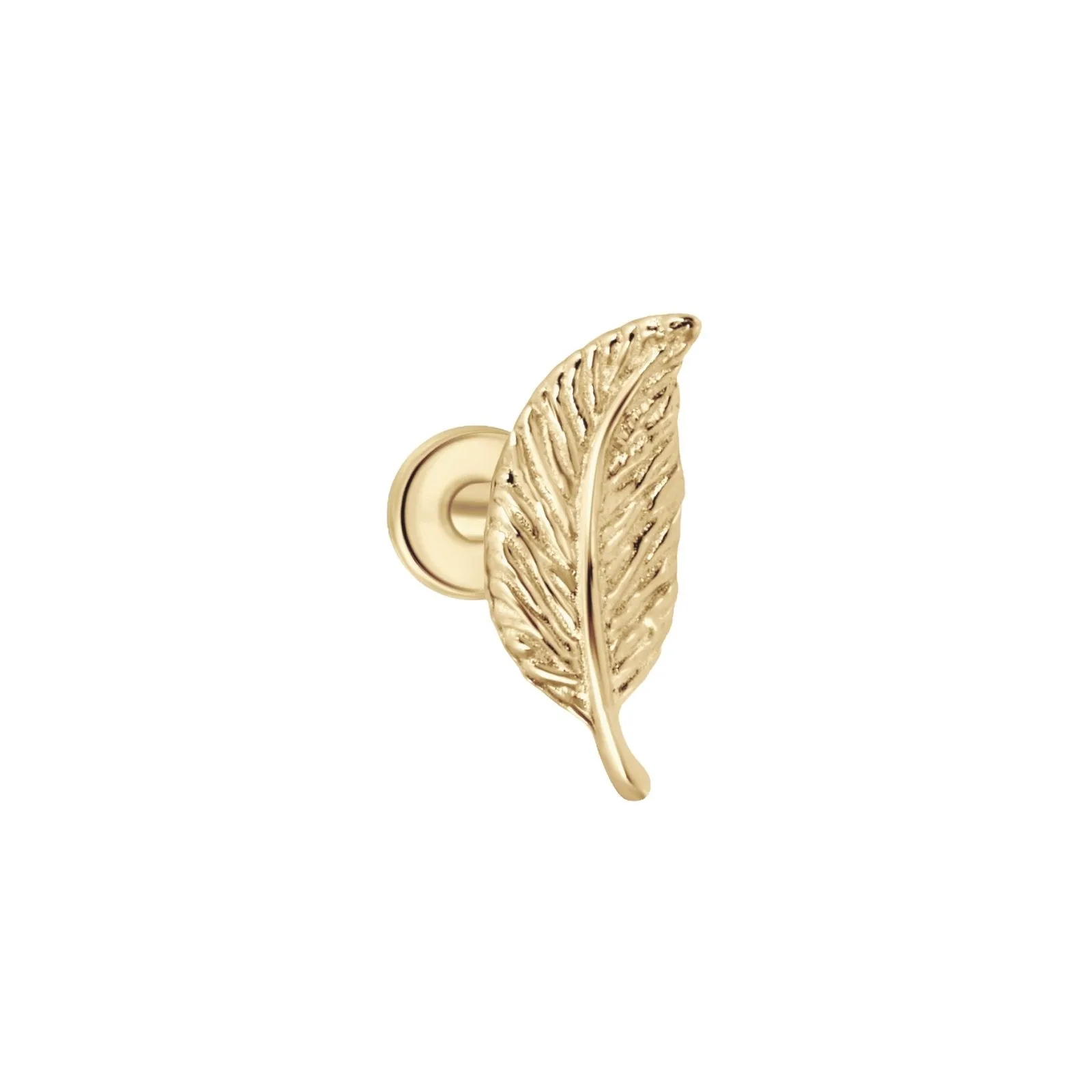 Leaf Shaped Stud Earring