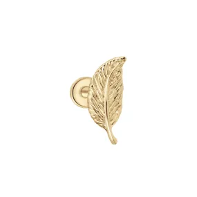 Leaf Shaped Stud Earring