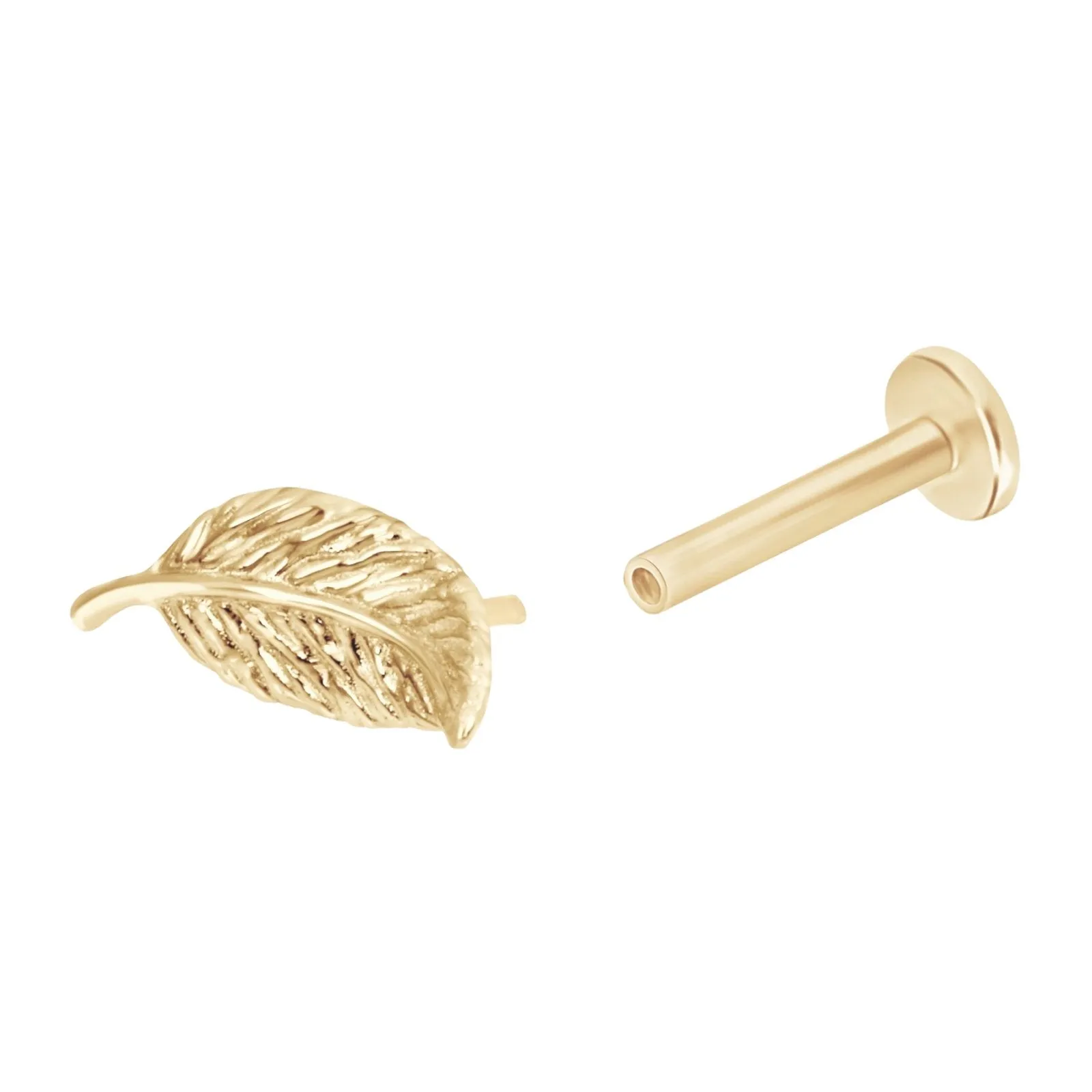 Leaf Shaped Stud Earring