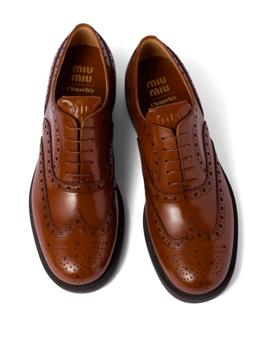 Leather brogue shoes