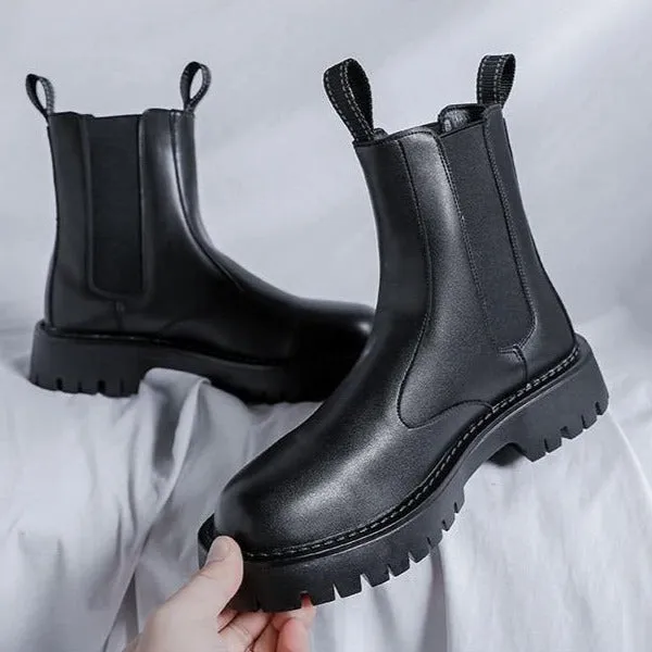 Leather Techwear Boots