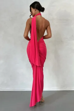 Fuchsia Wrap Dress