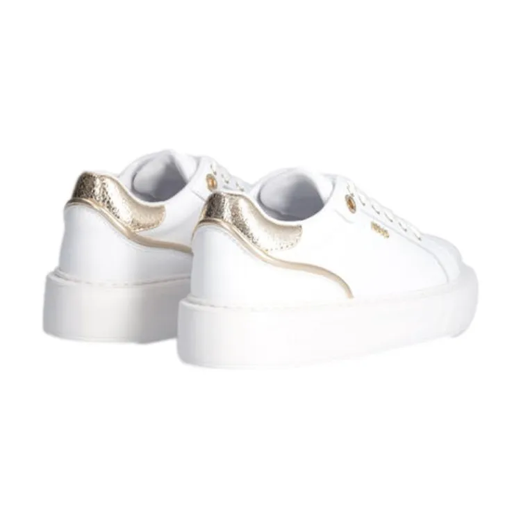 Women's White/Gold Lace-up LIU JO BA4073 KYLIE Sneakers