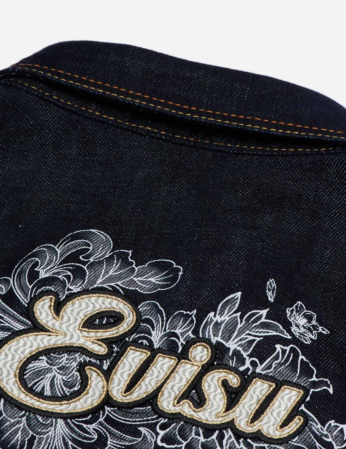 Logo Embroidered Denim Dress