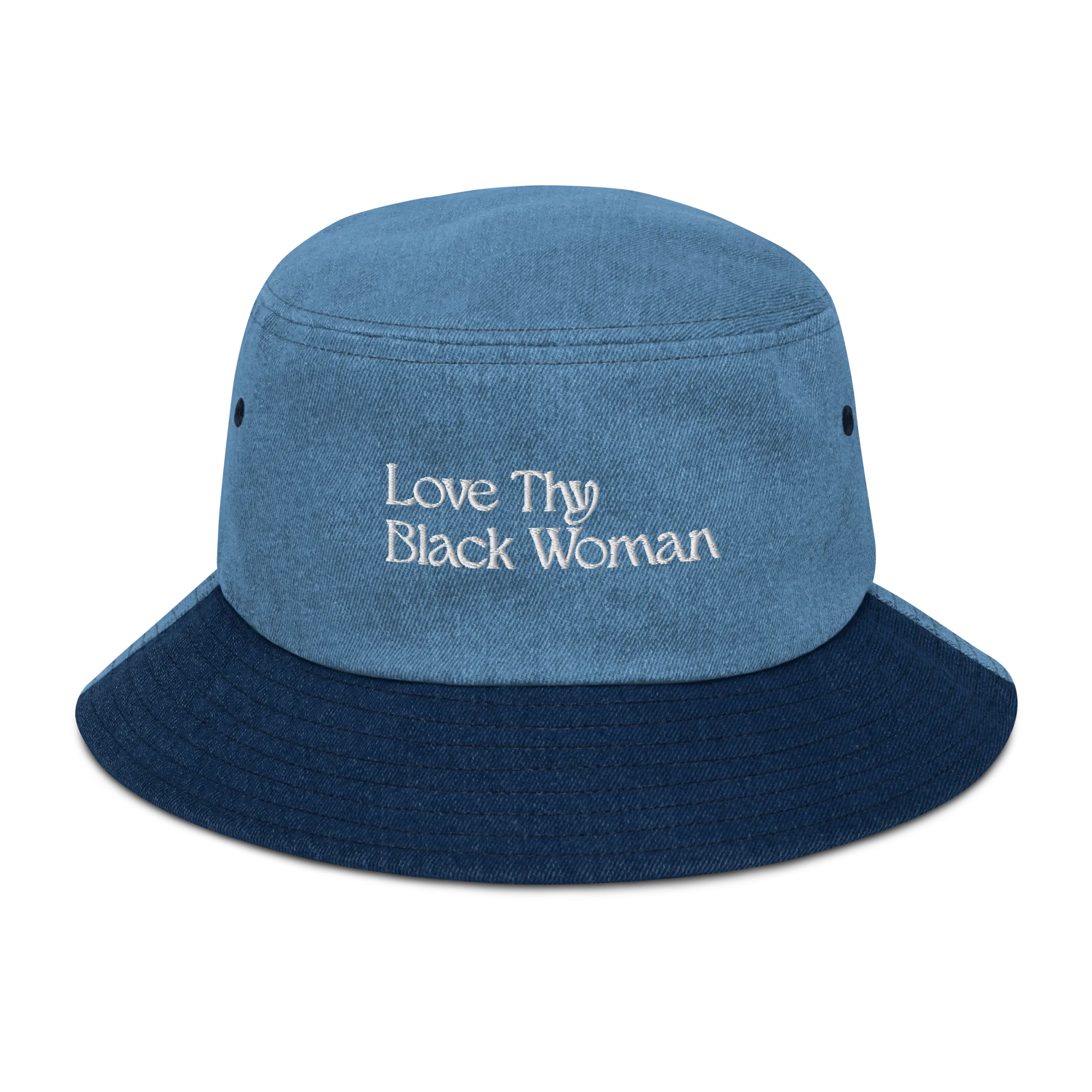 Love Thy Black Woman Denim Bucket Hat