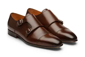 Double Monks with Toecap and Low Heel -CB