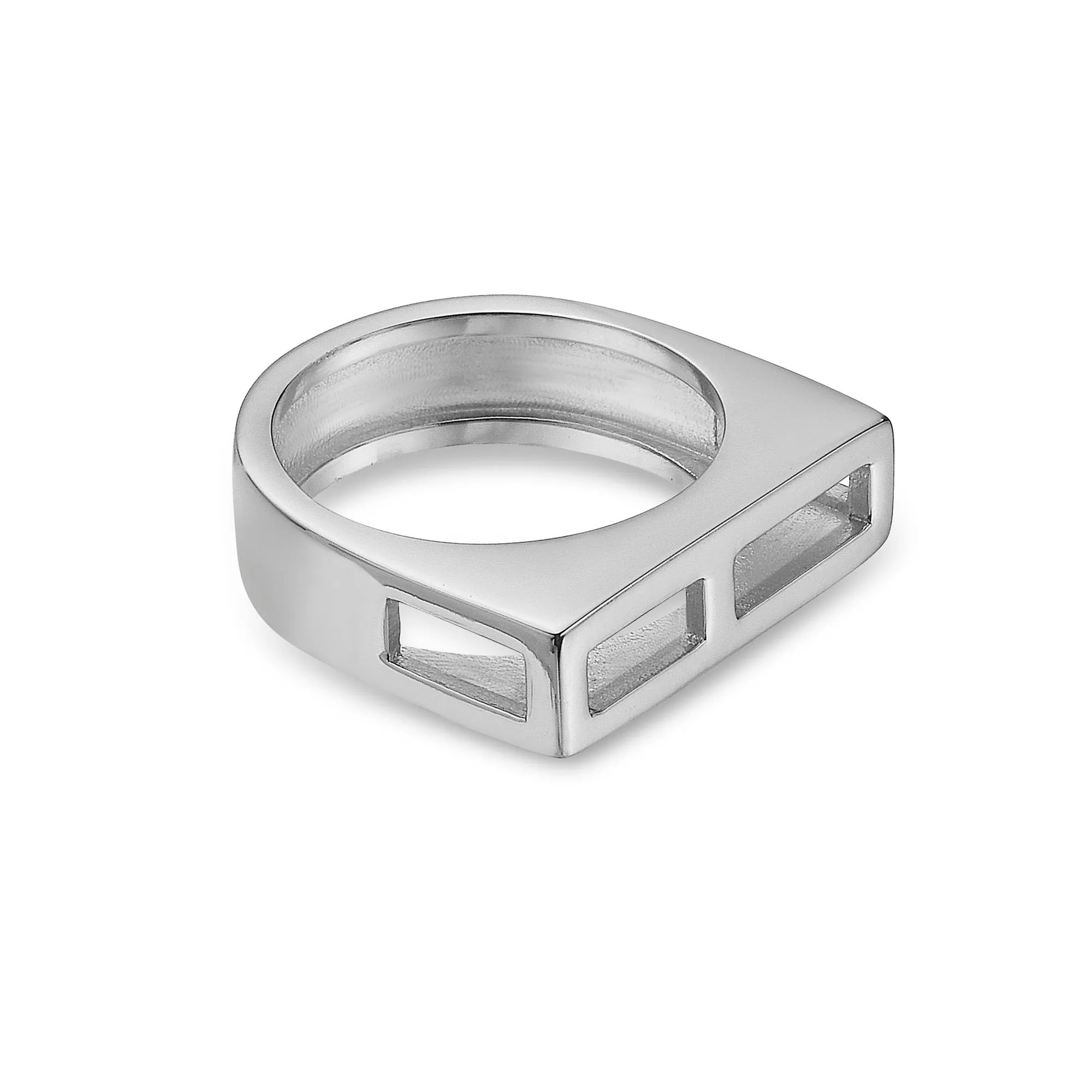 Steel Luna Flat Ring